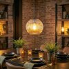 Ripoll hanging light, globe light, pendant light Amber, 1-light source