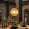Ripoll hanging light, globe light, pendant light Amber, 1-light source