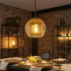 Ripoll hanging light, globe light, pendant light gold, clear, 1-light source
