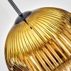 Ripoll hanging light, globe light, pendant light gold, clear, 1-light source