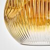 Ripoll hanging light, globe light, pendant light gold, clear, 1-light source