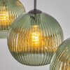 Koyoto hanging light, globe light, pendant light green, 3-light sources