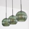 Koyoto hanging light, globe light, pendant light green, 3-light sources