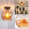 Koyoto ceiling light, globe light 20 cm Amber, 1-light source