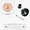 Koyoto ceiling light, globe light 20 cm Amber, 1-light source
