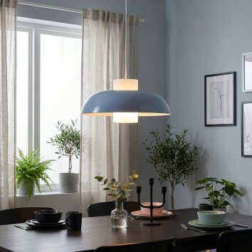 Jarik hanging light, pendant light blue, 1-light source