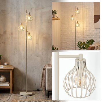 Orlin floor lamp cream, 3-light sources