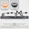 Koyoto hanging light, globe light, pendant light Amber, clear, Smoke-coloured, 3-light sources
