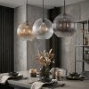 Koyoto hanging light, globe light, pendant light Amber, clear, Smoke-coloured, 3-light sources
