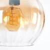 Koyoto hanging light, globe light, pendant light Amber, clear, Smoke-coloured, 3-light sources