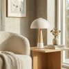Forgek table lamp cream, stone appearance, white, 1-light source