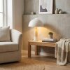 Forgek table lamp cream, stone appearance, white, 1-light source