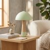 Forgek table lamp green, stone appearance, 1-light source