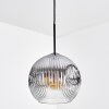 Ripoll hanging light, globe light, pendant light clear, Smoke-coloured, 1-light source