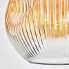 Ripoll hanging light, globe light, pendant light Amber, clear, 1-light source