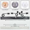 Koyoto hanging light, globe light, pendant light Amber, clear, Smoke-coloured, 3-light sources