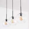 Koyoto hanging light, globe light, pendant light clear, 3-light sources
