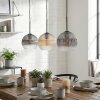 Koyoto hanging light, globe light, pendant light Amber, clear, Smoke-coloured, 3-light sources