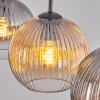 Koyoto hanging light, globe light, pendant light Amber, clear, Smoke-coloured, 3-light sources