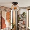 Koyoto ceiling light, globe light 25 cm Amber, clear, 1-light source