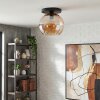 Koyoto ceiling light, globe light 25 cm Amber, 1-light source