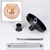 Koyoto ceiling light, globe light 25 cm Amber, 1-light source