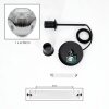 Ripoll hanging light, globe light, pendant light chrome, clear, Smoke-coloured, 1-light source