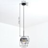 Ripoll hanging light, globe light, pendant light clear, Smoke-coloured, 1-light source