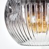 Ripoll hanging light, globe light, pendant light clear, Smoke-coloured, 1-light source