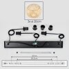 Bauro hanging light, pendant light Ecru, 3-light sources