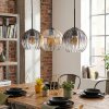 Koyoto hanging light, pendant light Amber, clear, Smoke-coloured, 3-light sources
