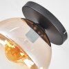 Koyoto ceiling light, globe light 25 cm Amber, clear, 1-light source