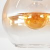 Koyoto ceiling light, globe light 25 cm Amber, clear, 1-light source