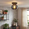 Koyoto ceiling light, globe light 25 cm blue, 1-light source