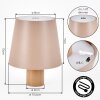 Salgadinho Outdoor table lamp, table lamp LED sand-coloured, 1-light source