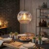 Ripoll hanging light, globe light, pendant light clear, Smoke-coloured, 1-light source