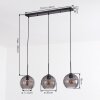 Koyoto hanging light, pendant light Smoke-coloured, 3-light sources