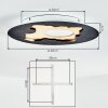 Holan ceiling light LED gold, black, white, 1-light source