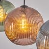 Koyoto hanging light, globe light, pendant light 30 cm blue, green, coppery, 3-light sources