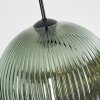 Koyoto hanging light, globe light, pendant light 30 cm blue, gold, green, 3-light sources