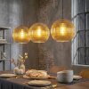 Koyoto hanging light, globe light, pendant light 30 cm gold, 3-light sources