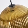 Koyoto hanging light, globe light, pendant light 30 cm gold, 3-light sources