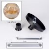 Ripoll ceiling light, globe light Amber, 1-light source