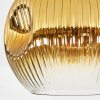 Ripoll ceiling light, globe light gold, clear, 1-light source