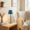 Salgadinho Outdoor table lamp, table lamp LED blue, 1-light source
