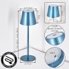 Salgadinho Outdoor table lamp, table lamp LED blue, 1-light source