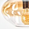 Mertola hanging light, pendant light Amber, clear, 1-light source