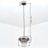 Mertola hanging light, pendant light Smoke-coloured, 1-light source