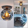Ripoll ceiling light, globe light blue, 1-light source