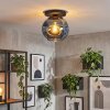 Ripoll ceiling light, globe light blue, 1-light source